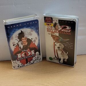 2vhs movies 101Dalmations and 102 Dalmations